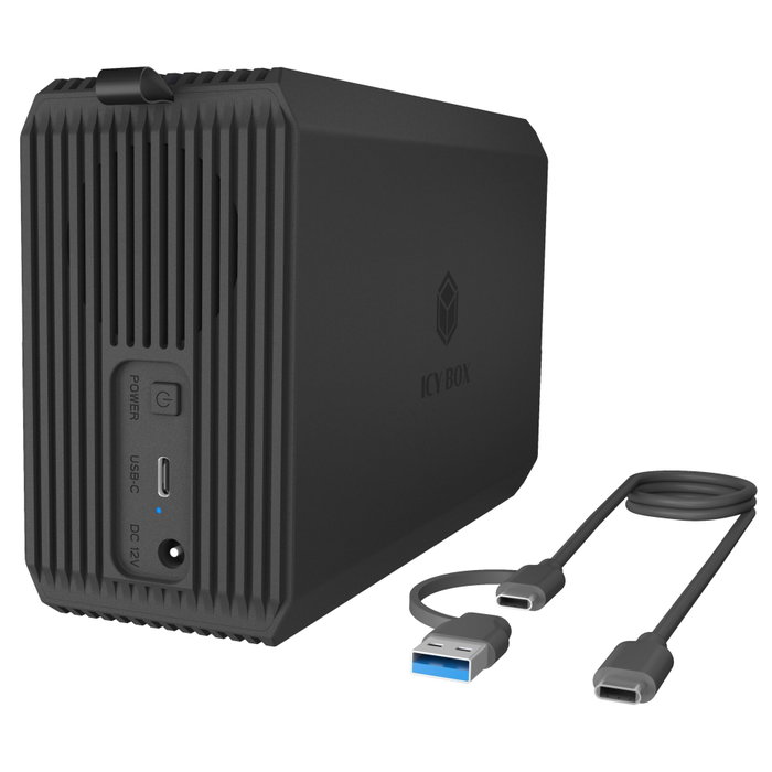 Icy ICY BOX IB-RD3720-CU3 Carcasa RAID de 2 bahías para 2,5/3,5 SATA Icy ICY BOX IB-RD3720-CU3 Carcasa RAID de 2 bahías para 2,5/3,5 SATA