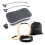 Pack Cinturón con Bandas de Resistencia para Glúteos y Guía de Ejercicios y Plataforma Vibratoria de Entrenamiento con Accesorio