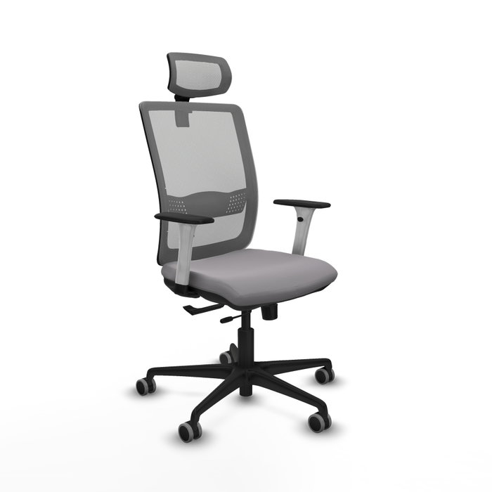 PIQUERAS Y CRESPO Silla de oficina Haches Gris con mecanismo Sincro/Traslack PIQUERAS Y CRESPO Silla de oficina Haches Gris con mecanismo Sincro/Traslack