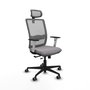 PIQUERAS Y CRESPO Silla de oficina Haches Gris con mecanismo Sincro/Traslack
