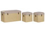 DKD Home Decor Baul Alpino Madera Marron Natural 40 x 44 x 80 cm Set 3