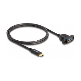 DeLOCK Cable USB SuperSpeed USB 3.2 Gen 2 Type-C™ a USB Tipo-A Hembra 1 m Negro