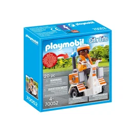 Playmobil 70052 - Juego de Figura City Life 'Primeros Auxilios y Segway', Set de Juguete con 27 Piezas para Niños a Partir de 4 Años