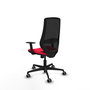 PIQUERAS Y CRESPO Silla de oficina Mardos con Mecanismo Sincro Rojo/Negro