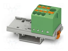 PHOENIX CONTACT Conector de carril PTFIX 6/6X25-NS35GN Verde