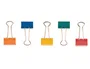 Q-connect Pinza metálica reversible n.2 24 mm colores surtidos, caja de 10 unidades
