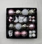 DKD Home Decor Set de 40 Bolas de Decoración Rosa