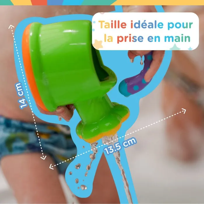 Nuby Regadera Divertida Juguete de Baño para Bebés a Partir de 12 Meses - Verde NUB0048526066261