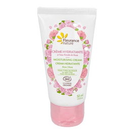 FLEURANCE NATURE Crema Hidratante con Rosa para 24h de Hidratación Intensa, Apta para Veganos, 50 ml