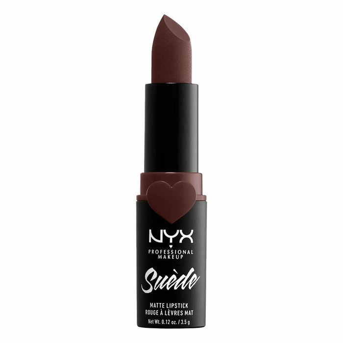 Nyx Professional Make Up SUEDE Matte Lipstick Marrón #cold brew 3,5 g - Acabado Mate Empolvado, Cobertura Total y Cruelty Free Nyx Professional Make Up SUEDE Matte Lipstick Marrón #cold brew 3,5 g - Acabado Mate Empolvado, Cobertura Total y Cruelty Free