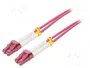 GOOBAY Cable de conexión de fibra óptica OM4 Duplex LC/UPC a LC/UPC 20m