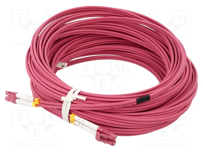 GOOBAY Cable de conexión de fibra óptica OM4 Duplex LC/UPC a LC/UPC 20m