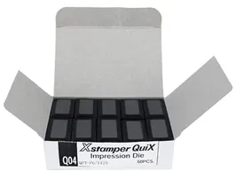 X'stamper Almohadilla para Sello Quix Q-04 Consumible Máquina Sellos 10x35x20 mm