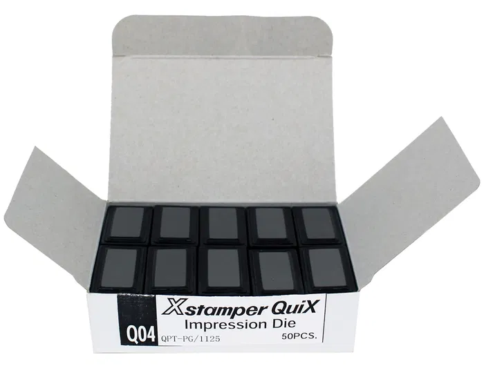 X'stamper Almohadilla para Sello Quix Q-04 Consumible Máquina Sellos 10x35x20 mm
