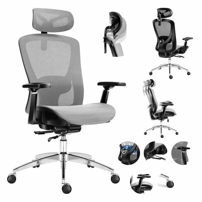 Mark Adler Expert 5.3 Grey Mesh Silla de oficina Gris