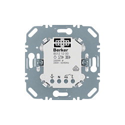 BERKER 85121200 Relé de Conexión para Domótica, Metálico Blanco, 230V 50-60Hz, 1500VA, Temperatura -5 a 45°C