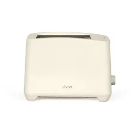 Livoo Tostadora de 2 Rebanadas DOD162C, 750W, Termostato 7 Niveles, Color Blanco Roto
