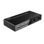 LINDY Interruptor KVM 32809 Negro 4K Ultra HD