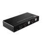 LINDY Interruptor KVM 32809 Negro 4K Ultra HD