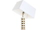 DKD Home Decor Lámpara de Sobremesa Acero y Mármol Dorado