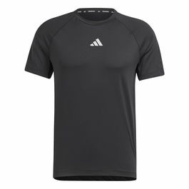 Camiseta de Manga Corta Hombre Adidas Essentials Gym+ Negro
