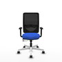 PIQUERAS Y CRESPO Silla de oficina Zulema Azul/Negro con Mecanismo Sincro/Traslack