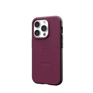 Urban Armor Gear iPhone 15 Pro 6.1" - Funda resistente Civilian Series con MagSafe color Burdeos