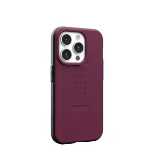 Urban Armor Gear iPhone 15 Pro 6.1" - Funda resistente Civilian Series con MagSafe color Burdeos