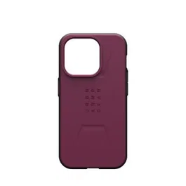 Urban Armor Gear iPhone 15 Pro 6.1" - Funda resistente Civilian Series con MagSafe color Burdeos