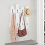 Hanah Home Perchero Colgante de Pared Wave Blanco 64x79x4cm Tablero Partículas Melamina 18mm