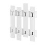 Hanah Home Perchero Colgante de Pared Wave Blanco 64x79x4cm Tablero Partículas Melamina 18mm