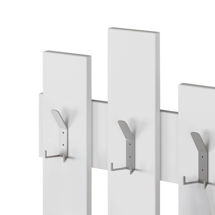 Hanah Home Perchero Colgante de Pared Wave Blanco 64x79x4cm Tablero Partículas Melamina 18mm Hanah Home Perchero Colgante de Pared Wave Blanco 64x79x4cm Tablero Partículas Melamina 18mm