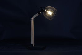 DKD Home Decor Lámpara Sobremesa Vintage Negro Natural 14 x 50 x 30 cm (4 Unidades)