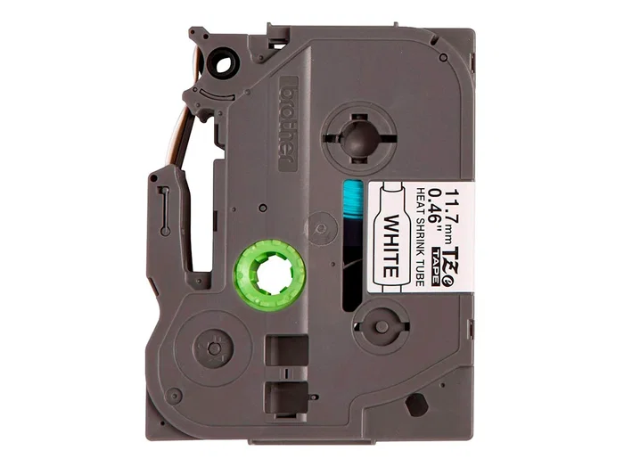 Brother Cinta tubo termorretractil negro sobre blanco de 11´7 mmx1,5m