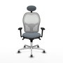 PIQUERAS Y CRESPO Silla de oficina Jorquera Gris y Blanco