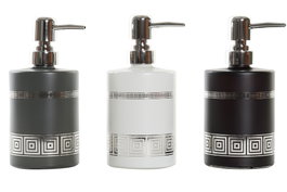 DKD Home Decor Dosificador de Cristal y ABS 450ml Surtido de 3 Unidades
