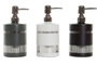 DKD Home Decor Dosificador de Cristal y ABS 450ml Surtido de 3 Unidades