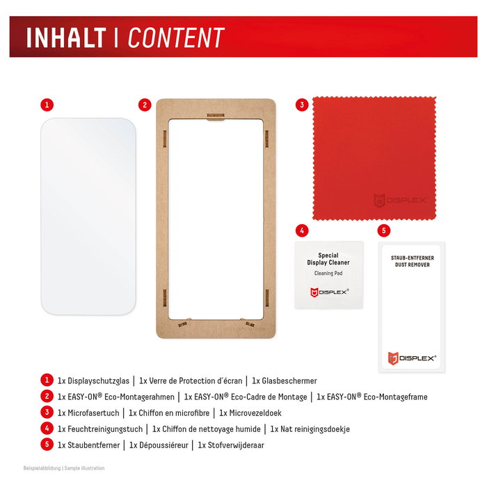 Displex Protector de Pantalla de Vidrio Templado para iPhone 16 Pro Transparente 10H