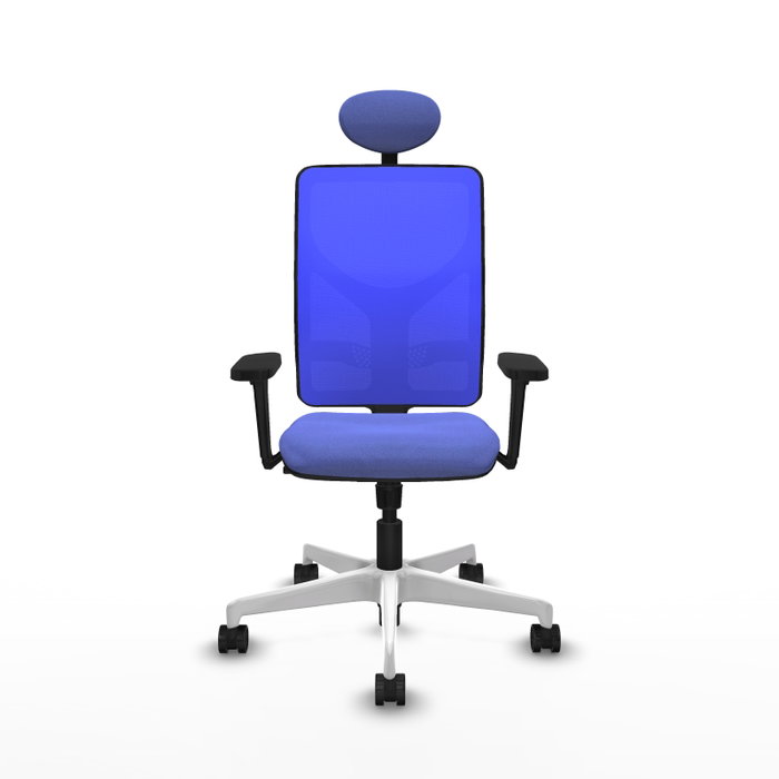 PIQUERAS Y CRESPO Silla de oficina Motilla Azul con Mecanismo Sincro