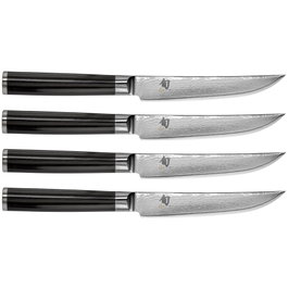 Kai Shun Classic Set de cuchillos para carne DM-S400 con mango de madera pakka