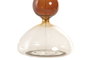 DKD Home Decor Reloj de Arena de Cristal Ámbar 10x10x19,5 cm