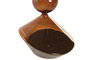DKD Home Decor Reloj de Arena de Cristal Ámbar 10x10x19,5 cm