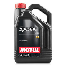 Motul Aceite Específico Renault RN0720 5W-30 5L, para motores Diesel con DPF (Filtro Partículas), especificación MB 226.51, bajo contenido en cenizas Low SAPS, 5 litros