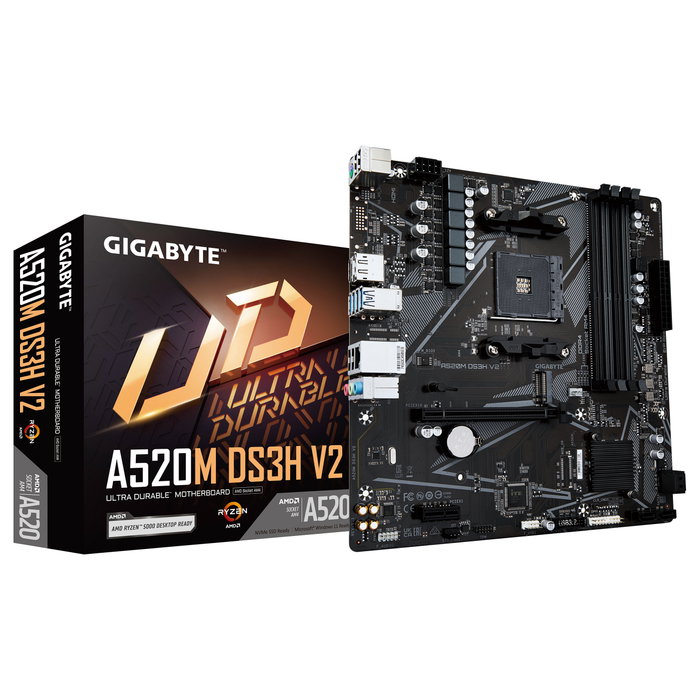 Gigabyte A520M DS3H V2 Micro ATX Gigabyte A520M DS3H V2 Micro ATX