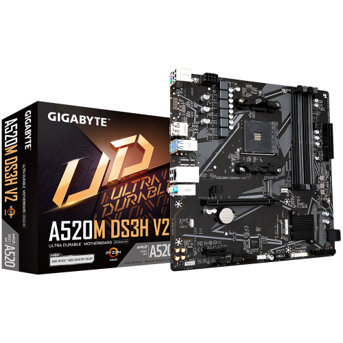 Gigabyte A520M DS3H V2 Micro ATX Gigabyte A520M DS3H V2 Micro ATX