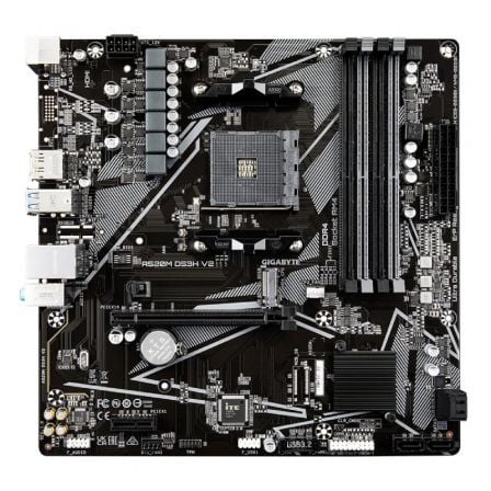 Gigabyte Placa Base A520M DS3H V2 Socket AM4 Micro ATX, DDR4, PCIe 3.0, M.2 NVMe, HDMI 2.1, LAN GbE, Smart Fan 5 - 9MA52M3H2-00-11 Gigabyte Placa Base A520M DS3H V2 Socket AM4 Micro ATX, DDR4, PCIe 3.0, M.2 NVMe, HDMI 2.1, LAN GbE, Smart Fan 5 - 9MA52M3H2-00-11