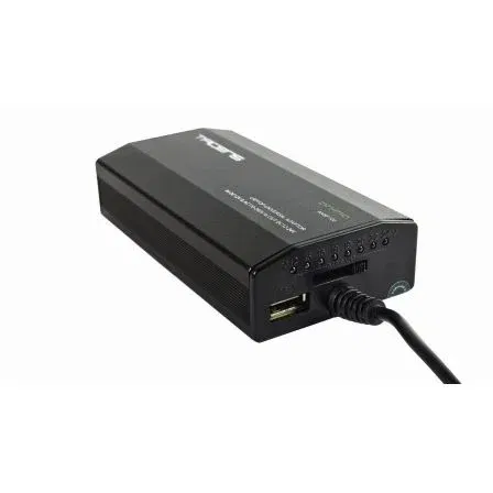 Anima ANBP100 Cargador Portátil 100W Universal, 8 Conectores, 1 USB, Voltaje 12-24V