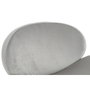 DKD Home Decor Silla de Terciopelo Gris Claro y Dorado