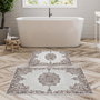 Mijölnir Kt466 V2 Juego de Alfombrillas de Baño 100% Poliéster Antideslizante Antibacteriano Fácil Limpieza 50x60cm 60x100cm