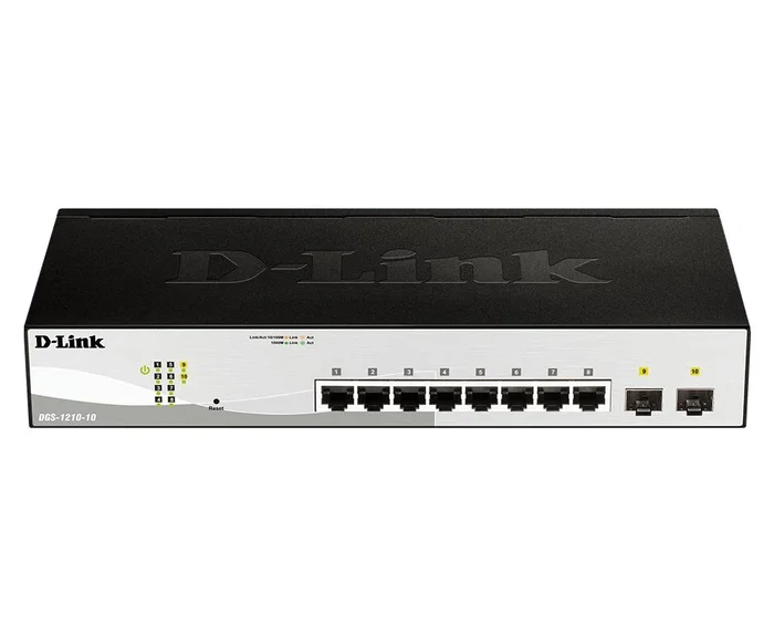 D-Link DGS-1210-10 Switch Gestionado L2 con 8 Puertos Gigabit y 2 SFP D-Link DGS-1210-10 Switch Gestionado L2 con 8 Puertos Gigabit y 2 SFP